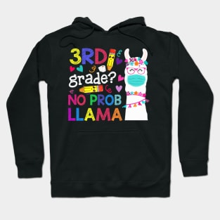 Quarantine Llama 3rd Grade 2020 School Social Distance Shirt Funny Back To School Gifts Hoodie